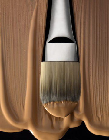 Liquid Foundation Brush, cosmetics photography by Rich Begany