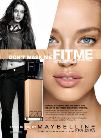 Maybelline Fit Me Liquid, tearsheets, photography by Rich Begany