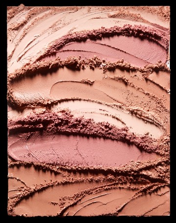 Blush Texture Plate , cosmetics photography by Rich Begany