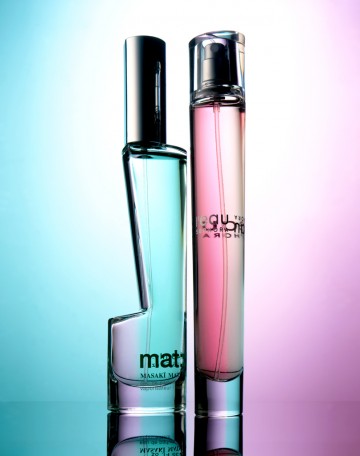 Pink-Green, fragrance & skincare products photography by Rich Begany