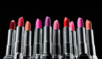 Matte Lip Bullets cosmetic photography by Rich Begany