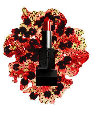 Black Currants Lipstick, cosmetic photography by Rich Begany