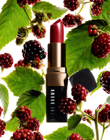 Blackberries Lipstick, cosmetic photography by Rich Begany