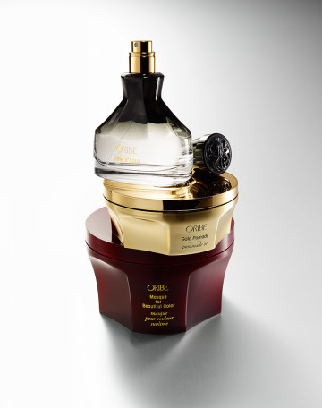 Oribe Fragrance Haircare Trio, haircare product photography by Rich Begany