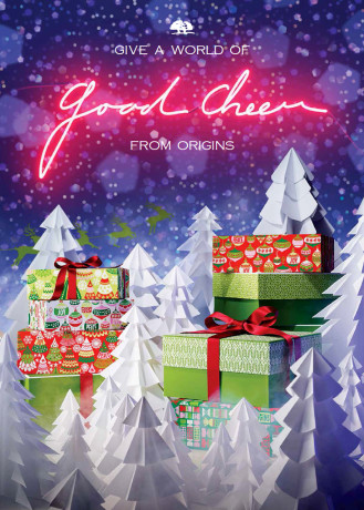 Origins Holiday 2015 Catalog Cover, still life photography by Rich Begany