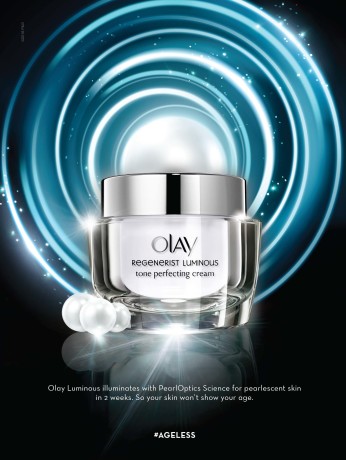 Olay Luminous, product photography by Rich Begany