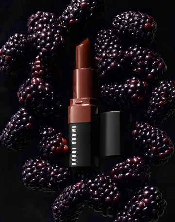 Crushed Lip Color Blackberry, cosmetic product photography by Rich Begany