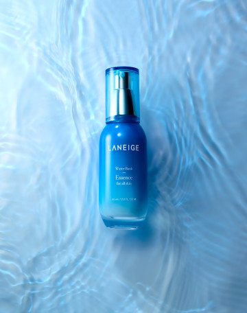 Laneige Essence Water Bank, skincare product photography by Rich Begany