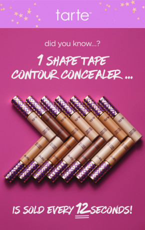 Tarte Shape Tape Concealer Poster, cosmetic photography by Rich Begany