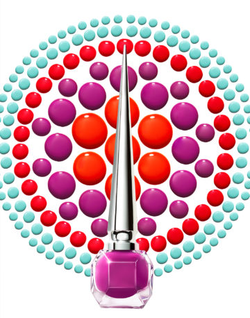 Louboutin Pop Color Nail, cosmetic product photography by Rich Begany