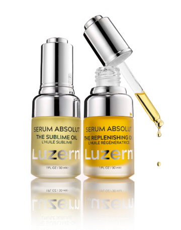 Luzern Serum Oils, skincare photography by Rich Begany